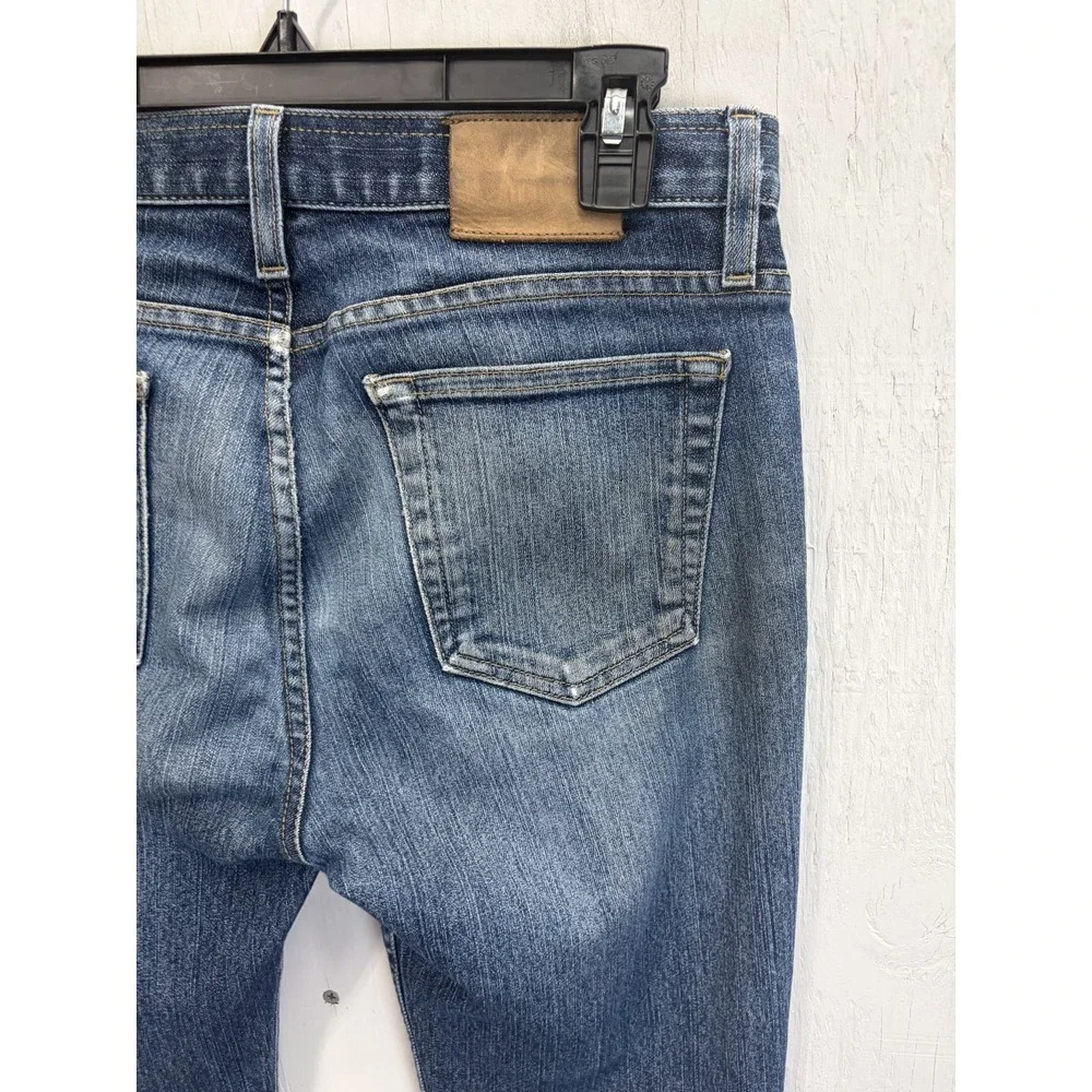 American Giant Mens Jeans Size 30 x 27 Blue Distressed Made in USA Denim